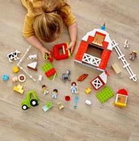 lego car - LEGO DUPLO Town Barn, Tractor, Farm Animal Care, 10952 - 3 nuotrauka