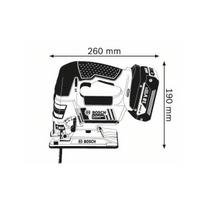 bosch gst 18 v li s - Siaurapjūklis Bosch GST 18 V-Li S; 18 V; (be akumuliatoriaus ir pakrovėjo) - 3 nuotrauka