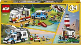 lego konstruktoriai - LEGO Creator Šeimos atostogos su nameliu ant ratų 31108 - 6 nuotrauka