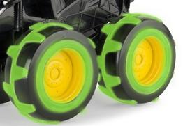 traktor rat - JOHN DEERE traktorius su šviečiančiais ratais Monster, 46434 - 2 nuotrauka