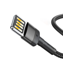 apple laidu - Baseus Cafule USB (reversible) to Lightning 2.4A, 1m Gray-Black - 2 nuotrauka