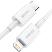 usb lightning laidas baseus - Baseus CATLYS-A02 Superior Series 20W USB-C - Lightning White - 2 nuotrauka