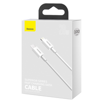 usb lightning laidas baseus - Baseus CATLYS-A02 Superior Series 20W USB-C - Lightning White - 5 nuotrauka