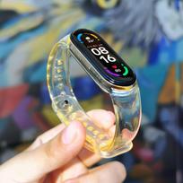 mi band 5 - Dirželis Hurtel Xiaomi Mi Band 6/5, geltona - 2 nuotrauka