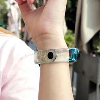 mi band 5 - Dirželis Hurtel Xiaomi Mi Band 6/5, geltona - 7 nuotrauka
