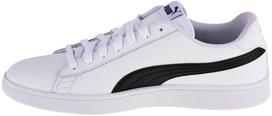 puma batai juodi - Sportbačiai Puma Smash V2, balta/juoda, 46 - 2 nuotrauka