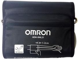 omran - Rankove AKS matuokliui Omron EasyCuf juoda, minksta 22-42cm - 2 nuotrauka