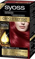 syoss plauku dazai - Syoss Oleo Intense Permanent Oil Color 5 92 Bright Red - 1 nuotrauka