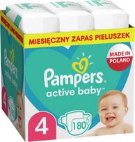 Pampers Active Baby, 4 dydis, 14 kg, 180 vnt.
