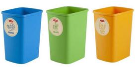siuksliadezes rusiavimui - Rūšiavimo šiukšliadėžių rinkinys Curver Eco Friendly, 3 × 10 l - 2 nuotrauka