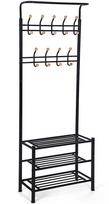 batu lentyna metaline - Songmics Clothes Rack Black 68.8x35.2x187cm - 1 nuotrauka