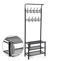 batu lentyna metaline - Songmics Clothes Rack Black 68.8x35.2x187cm - 3 nuotrauka