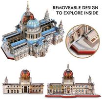 cubicfun 3d puzzle - 3D dėlionė Cubicfun St Paul's Cathedral, 643 dalių - 4 nuotrauka
