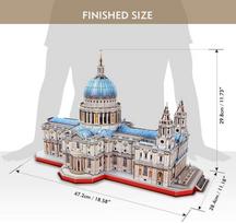 cubicfun 3d puzzle - 3D dėlionė Cubicfun St Paul's Cathedral, 643 dalių - 5 nuotrauka