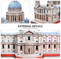 cubicfun 3d puzzle - 3D dėlionė Cubicfun St Paul's Cathedral, 643 dalių - 6 nuotrauka