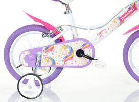 vaikiski dviracius - Bimbo Bike 77324 16" White Violet - 4 nuotrauka
