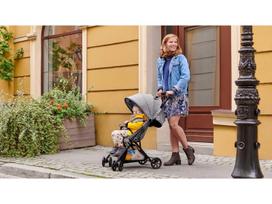kinderkraft vezimelis - KinderKraft Stroller Lite Up Pink - 9 nuotrauka