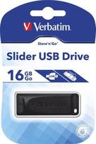 usb 16gb - Verbatim 16GB Store 'n' Go Slider USB Flash Drive Black - 5 nuotrauka