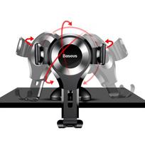 baseus gravity car holder - Baseus Osculum Gravity Car Mount Holder Black/Silver - 4 nuotrauka
