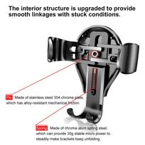 baseus gravity car holder - Baseus Osculum Gravity Car Mount Holder Black/Silver - 8 nuotrauka