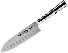 peiliai samura bamboo - Samura BAMBOO Small Santoku hollow ground 5.5"/ 137mm - 1 nuotrauka