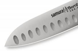 peiliai samura bamboo - Samura BAMBOO Small Santoku hollow ground 5.5"/ 137mm - 5 nuotrauka