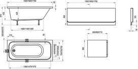 ravak chrome vonias - Vonia Ravak Chrome 160x70 cm - 9 nuotrauka