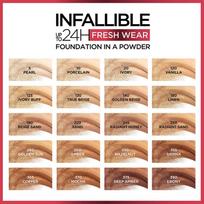 powder vanilla - L'Oreal Infaillible 24h Fresh Wear Compact Vanilla, 9 g - 3 nuotrauka