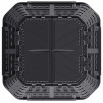 kompostas - Komposto dėžė Patrol Group Grey, 890 mm x 890 mm x 1460 mm, 1000 l - 3 nuotrauka