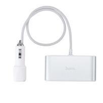 automobiliniai sakotuvai - Įkroviklis-šakotuvas  Hoco Z13 su 2 USB jungtimi ir trimis jungtimis - 2 nuotrauka