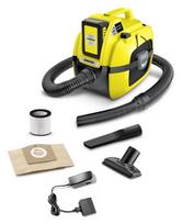 karcher akumuliatorinis dulkiu - Dulkių siurblys Kärcher WD1 Yellow/Black - 1 nuotrauka