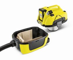 karcher akumuliatorinis dulkiu - Dulkių siurblys Kärcher WD1 Yellow/Black - 4 nuotrauka