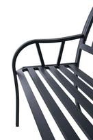 lauko suoliukai - Suoliukas Masterjero HS2018-B, juodas, 127.5 cm x 60.5 cm x 88 cm - 3 nuotrauka