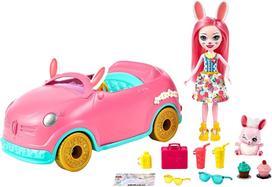 leles enchantimals - „Enchantimals“ kiškutės automobilio rinkinys - 1 nuotrauka