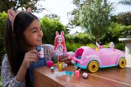 leles enchantimals - „Enchantimals“ kiškutės automobilio rinkinys - 11 nuotrauka