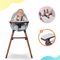 kinderkraft maitinimo kedute - Maitinimo kėdutė KinderKraft Finix Ecru 1In1, pilka - 5 nuotrauka