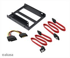 sata 3 cable - Korpuso detalė Akasa 2.5" SSD & HDD Adapter to 3.5" with SATA Cables - 2 nuotrauka