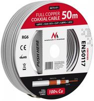rg6 kabeli - Maclean Coaxial Cable RG6 50m - 1 nuotrauka