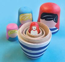 matrioskos - SES Creative Painting Nesting Dolls 14002 - 4 nuotrauka