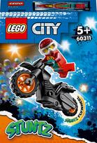 lego motociklas - LEGO CITY Ugninis kaskadininkų motociklas 60311  - 1 nuotrauka