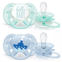 Philips Avent Ultra Soft, 0-6 mėn.,SCF222/01, 2 vnt.