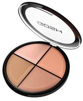 konturavimo palete -  GOSH veido bruožų modeliavimo paletė CONTOUR'N STROBE KIT, 01 LIGHT, 15 g - 2 nuotrauka