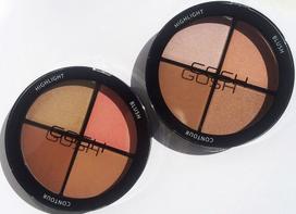 konturavimo palete -  GOSH veido bruožų modeliavimo paletė CONTOUR'N STROBE KIT, 01 LIGHT, 15 g - 4 nuotrauka
