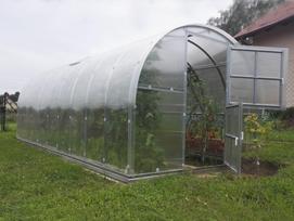 siltnamiai 3x8 - Arkinis šiltnamis KLASIKA 24 m2 (3x8 m) su 4 mm. polikarbonato danga - 11 nuotrauka