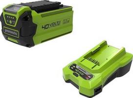 24v - Greenworks Battery & Universal Charger Kit, 40 V, 2000 mAh - 1 nuotrauka