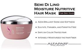 alfaparf moisture - AlfaParf Semi Di Lino Moisture Nutritive drėkinamoji kaukė - 200 ml. - 5 nuotrauka