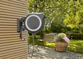 laistymop rite - Gardena Wall Mounting Hose Box Roll-Up L White - 4 nuotrauka