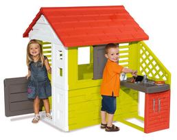 nameliai vaikams - Vaikų žaidimų namelis su virtuve Smoby Nature Playhouse   Summer Kitchen - 2 nuotrauka