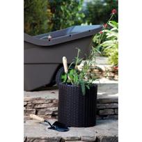 s cilindrai - Plastikinis cilindro formos vazonas PLANTER, pilkos sp., 28 x 28 x 28,3 - 3 nuotrauka
