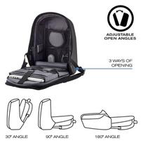 xd design - XD Design Bobby Hero Anti-Theft Backpack Small Black - 15 nuotrauka